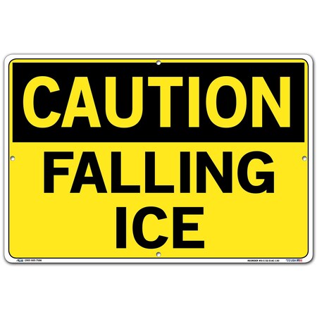 Vestil Aluminum Composite Sign, 12-1/2" H, 18-1/2" W Rectangle, SI-C-52-D-AC-130 SI-C-52-D-AC-130